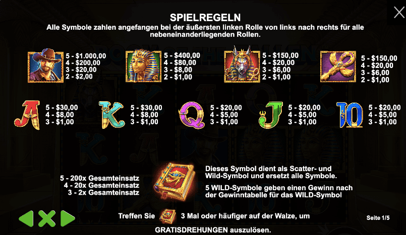 Book of Fallen slots spielautomaten