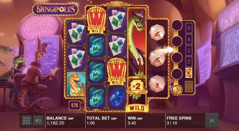 Dinopolis slots spielautomaten