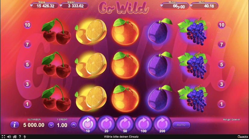 Go Wild slots spielautomaten